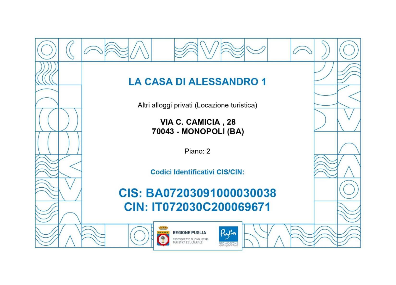 La Casa Di Alessandro Monopoli Kültér fotó